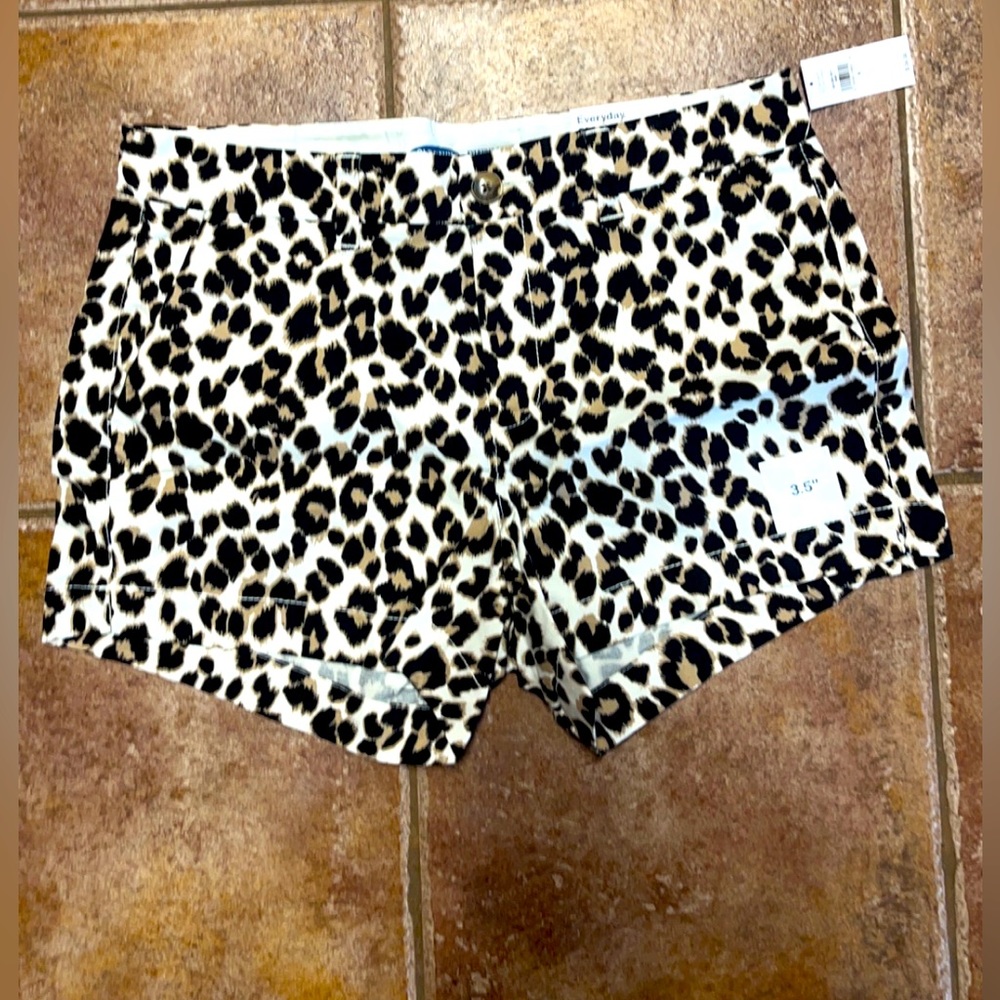 Leopard print shorts